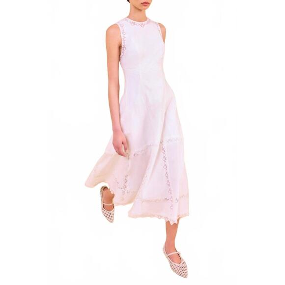 ulla johnson anela sleeveless midi dress Ulla Johnson